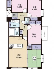 グリーンマンションラフィネ和白（成約済み） 間取り図