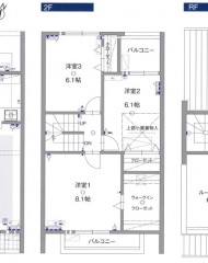 リッシュハウス南大橋アマルフィB棟（成約済み） 間取り図