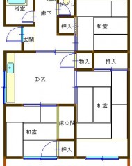 笹の台団地　2号棟（成約済） 間取り図