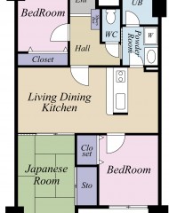 ロワールマンション・ピュアやよい坂Ⅱ（成約済み） 間取り図