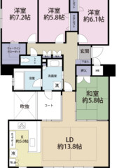 シルフスカイガーデン（成約済） 間取り図