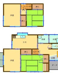 糟屋郡篠栗町大字篠栗(戸建）（成約済） 間取り図