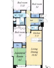 ライオンズマンション大橋第５（成約済） 間取り図