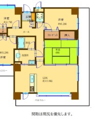 高宮東シティハウス（成約済） 間取り図