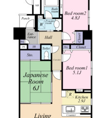 サンロイヤルマンション八女壱番館（成約済み） 間取り図