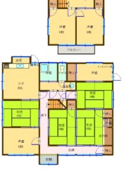 宮若市龍徳(戸建）（成約済み） 間取り図