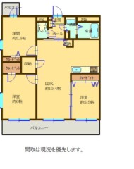 ライオンズマンション日赤通り 間取り図