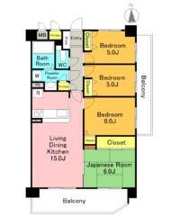 エバーライフ箱崎第6（成約済み） 間取り図