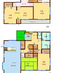 福津市津屋崎五丁目（戸建）（成約済み） 間取り図