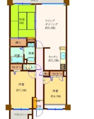 アーサー新宮パークシティ・バルセロナ 間取り図