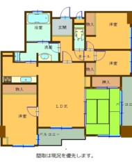 大川市大字小保（土地）（成約済） 間取り図
