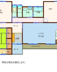 久留米市北野町仁王丸（戸建） 間取り図