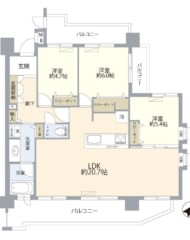 グランドステイツ大濠公園　 間取り図