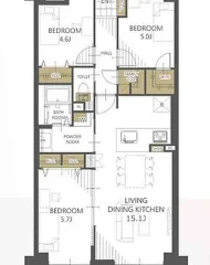 エンゼルハイム大濠公園南 間取り図