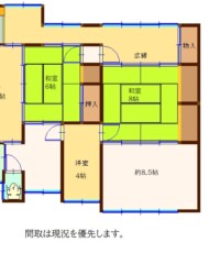 北九州市門司区大里東四丁目（上物あり） 間取り図