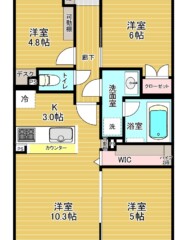 西新防塁パーク・マンション 間取り図