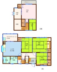 若松区今光(戸建) 間取り図